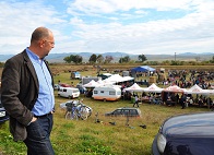 Kelemen Hunor a csíkdánfalvi Őszi Állatvásáron