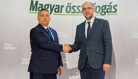 Orbán Viktor és Kelemen Hunor közös sajtótájékoztatója Szatmárnémetiben